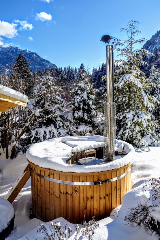 Hot tub winter time