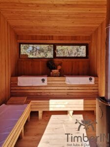 Cabine sauna extérieur moderne mini (10)