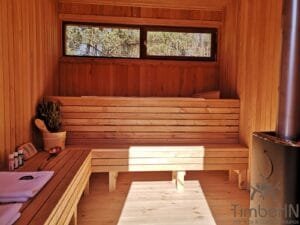 Cabine sauna extérieur moderne mini (15)
