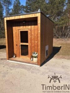 Cabine sauna extérieur moderne mini (36)