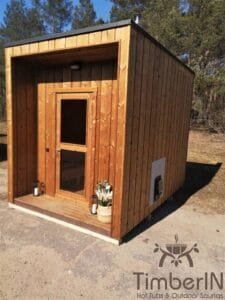 Cabine sauna extérieur moderne mini (49)