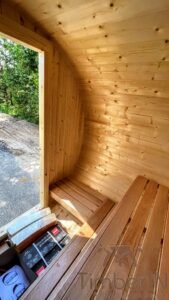 Sauna extérieur tonneau mini pour 2 4 personnes (4)
