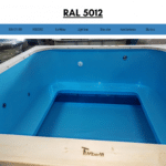 Bleu RAL 5012 pour spa carre rectangulaire