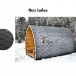 Noir tuiles pour sauna exterieur