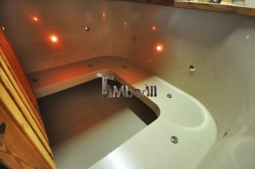 Wood burning hot tub royal square model 14