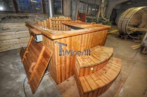 Wood burning hot tub royal square model 7