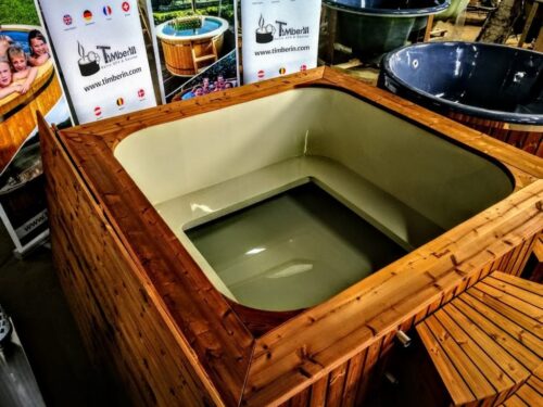 Wood Fired Hot Tub Square Rectangular Model With External Wood Burner (10)