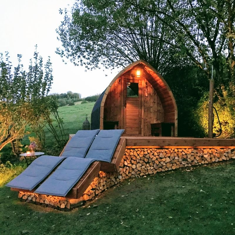 sauna exterieur avec poele a bois Belgique