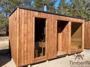 Cabine sauna exterieur moderne panoramique (1)