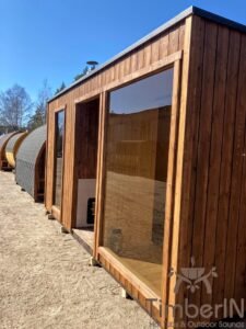 Cabine sauna exterieur moderne panoramique (7)