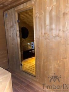 Sauna ovale extérieur avec bain nordique intégré (33)